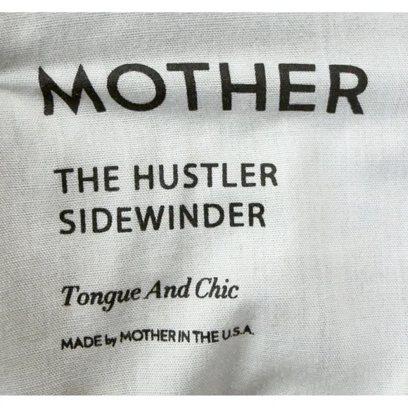 MOTHER The Hustler Sidewinder Jeans Size 29 Tongue and Chic High Rise Slit Hem - Picture 8 of 13
